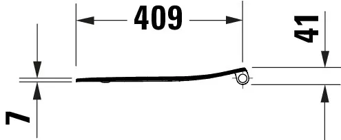 Duravit Univ.WC-Sitz D-shaped Tief 421mm Ülap Absenkaut. abnehmb. Scharn. Edelst. We