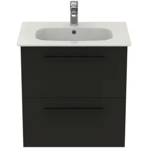 Ideal Standard i.life A Möbelpaket mit Waschtisch 64cm und Unterschrank Carbongrau matt