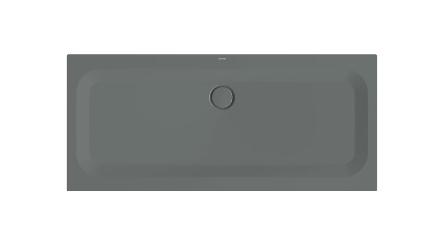 Bette rechteck Duschwanne „BetteUltra“ 1700 × 750 mm ohne Oberflächenbeschichtung, mit BetteGlasur Plus, ohne Wannenträger, in Smoke