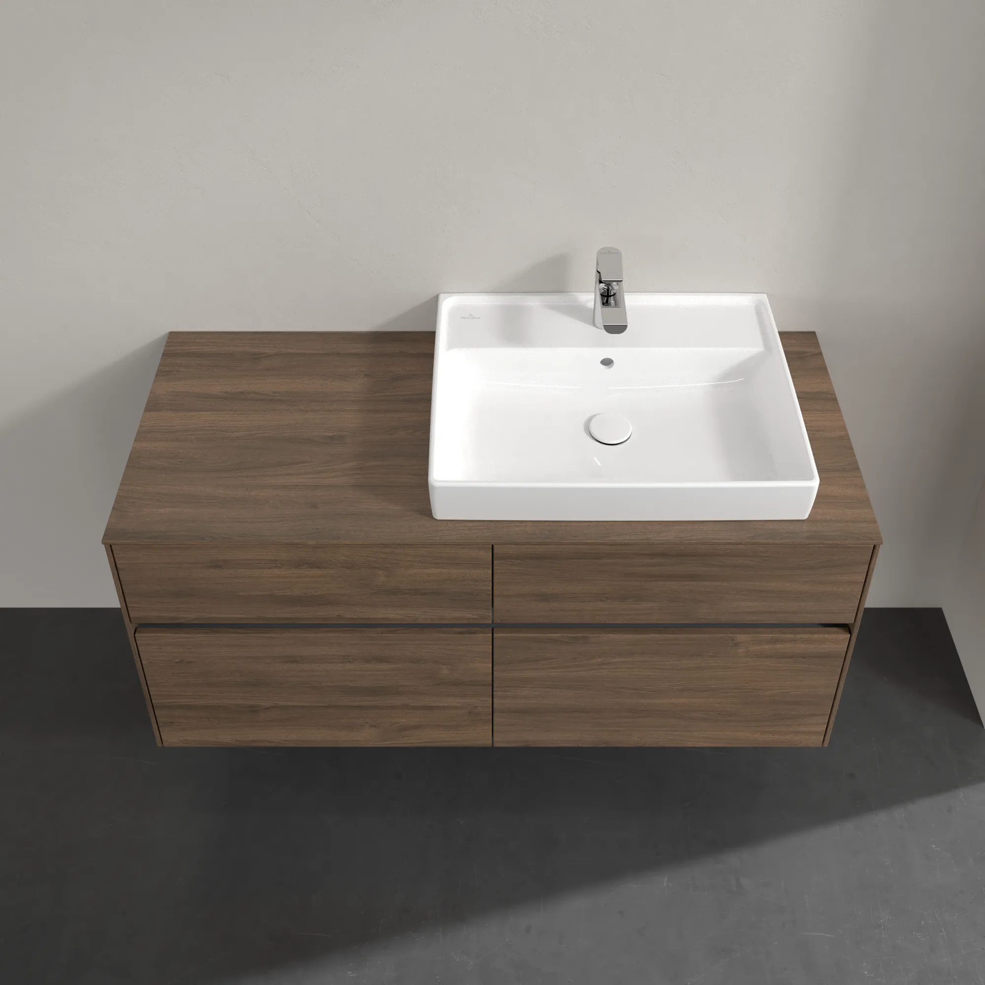 Villeroy & Boch Waschbeckenunterschrank Collaro Arizona Oak, 1200x548x500 mm, eckig mit SoftClosing und 4 Auszügen Villeroy & Boch Waschbeckenunterschrank Collaro Arizona Oak, 1200x548x500 mm, eckig mit SoftClosing und 4 Auszügen