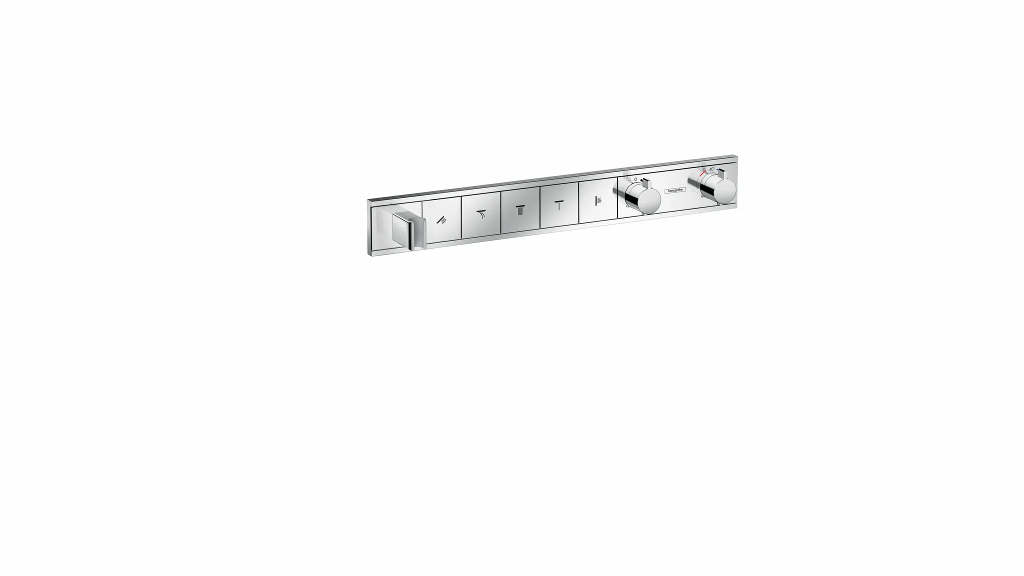 Thermostat Unterputz RainSelect Fertigset 5 Verbraucher verchromt Farbe: Chrom Thermostat Unterputz RainSelect Fertigset 5 Verbraucher verchromt Farbe: Chrom