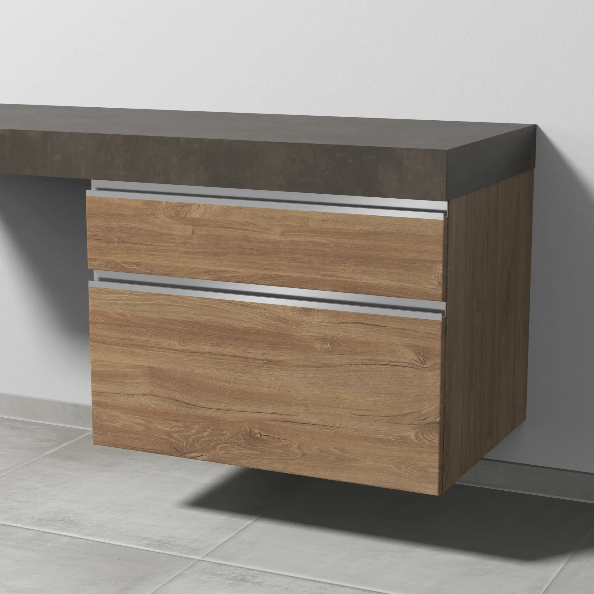 Sanipa Unterschrank „2morrow“ 700 × 510 × 520 mm in Eiche Kansas