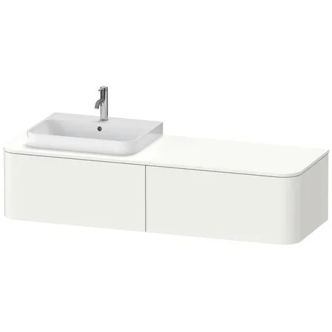 Duravit Waschtischunterschrank wandhängend „Happy D.2 Plus“ 160 × 35,4 × 55 cm, links