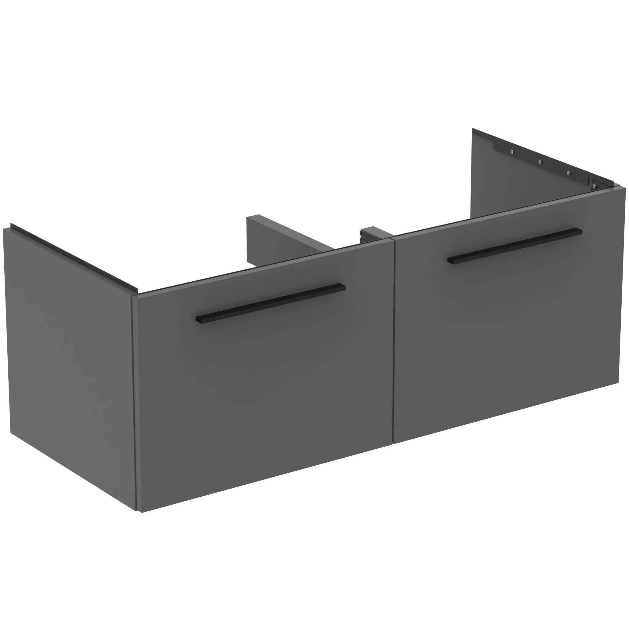 Ideal Standard Waschtischunterschrank „i.lifeB“ 120 × 44 × 50,5 cm Quarzgrau matt