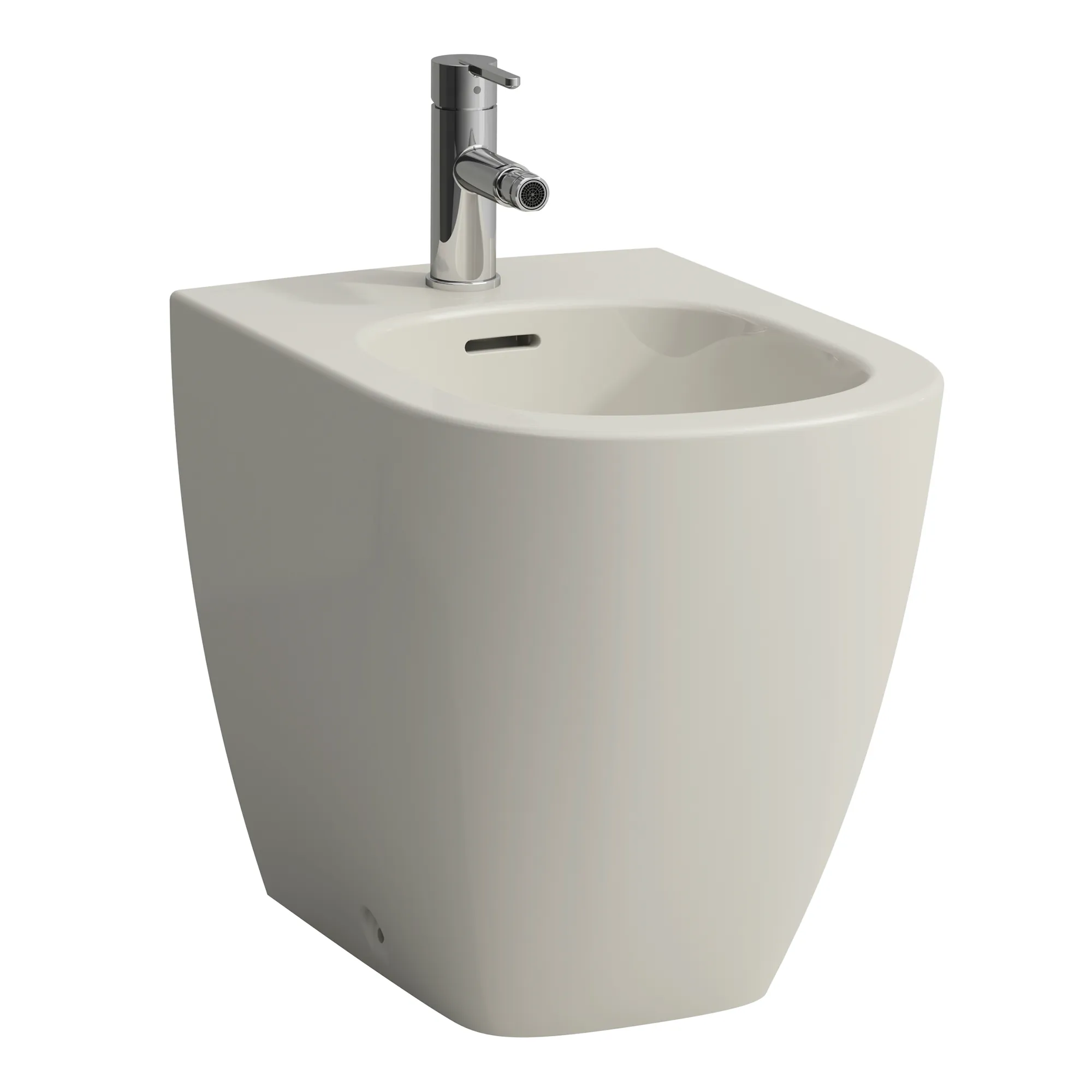 Standbidet LUA 520x360x420 1 Hahnloch ohne seitliches Loch für Wasseranschluss weiß