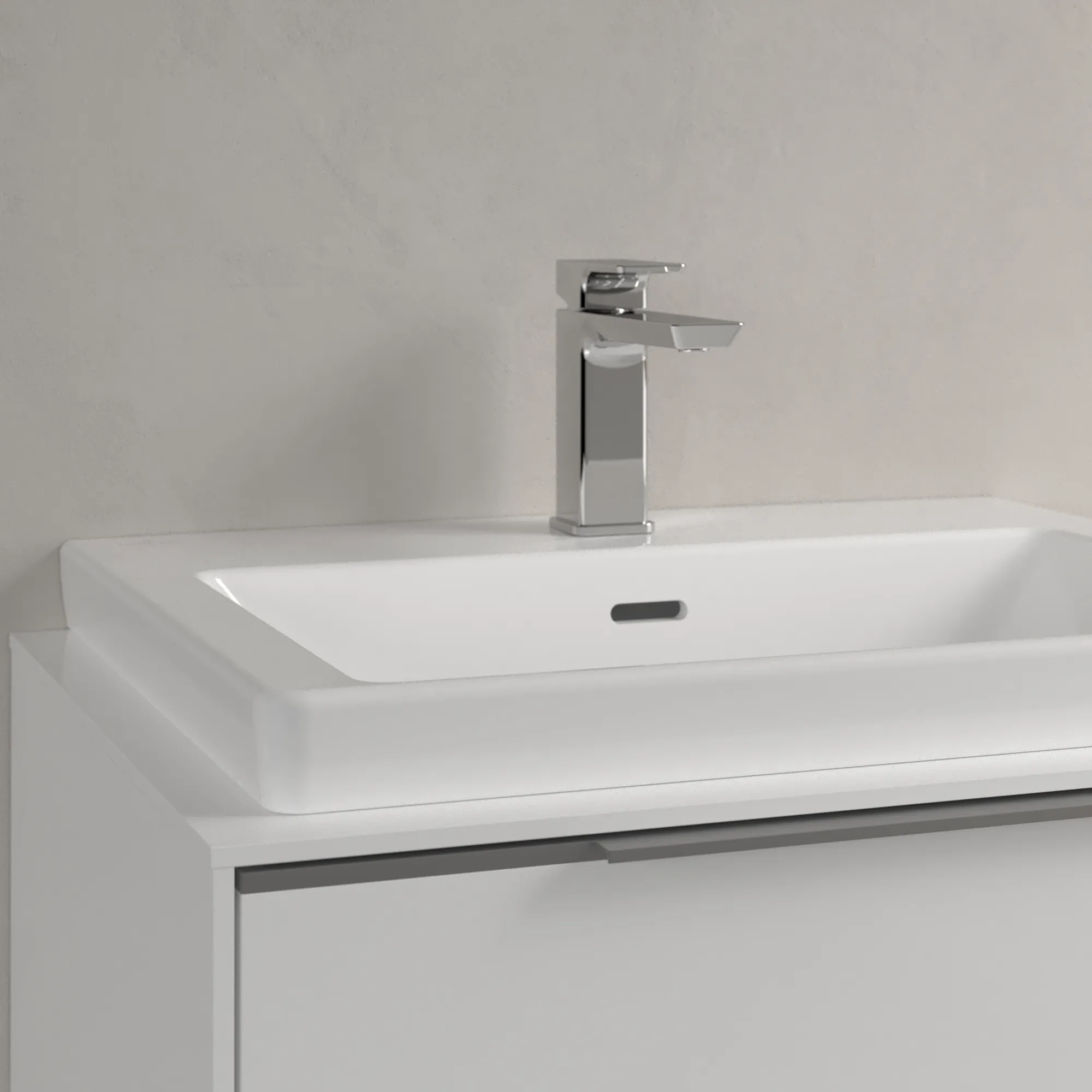 Villeroy & Boch Wandwaschtisch aus TitanCeram geschliffen „Subway 3.0“ 600 × 470 × 165 mm, ohne Hahnlochbohrung, Hahnlochposition mittig in Weiß Alpin Villeroy & Boch Wandwaschtisch aus TitanCeram geschliffen „Subway 3.0“ 600 × 470 × 165 mm, ohne Hahnlochbohrung, Hahnlochposition mittig in Weiß Alpin