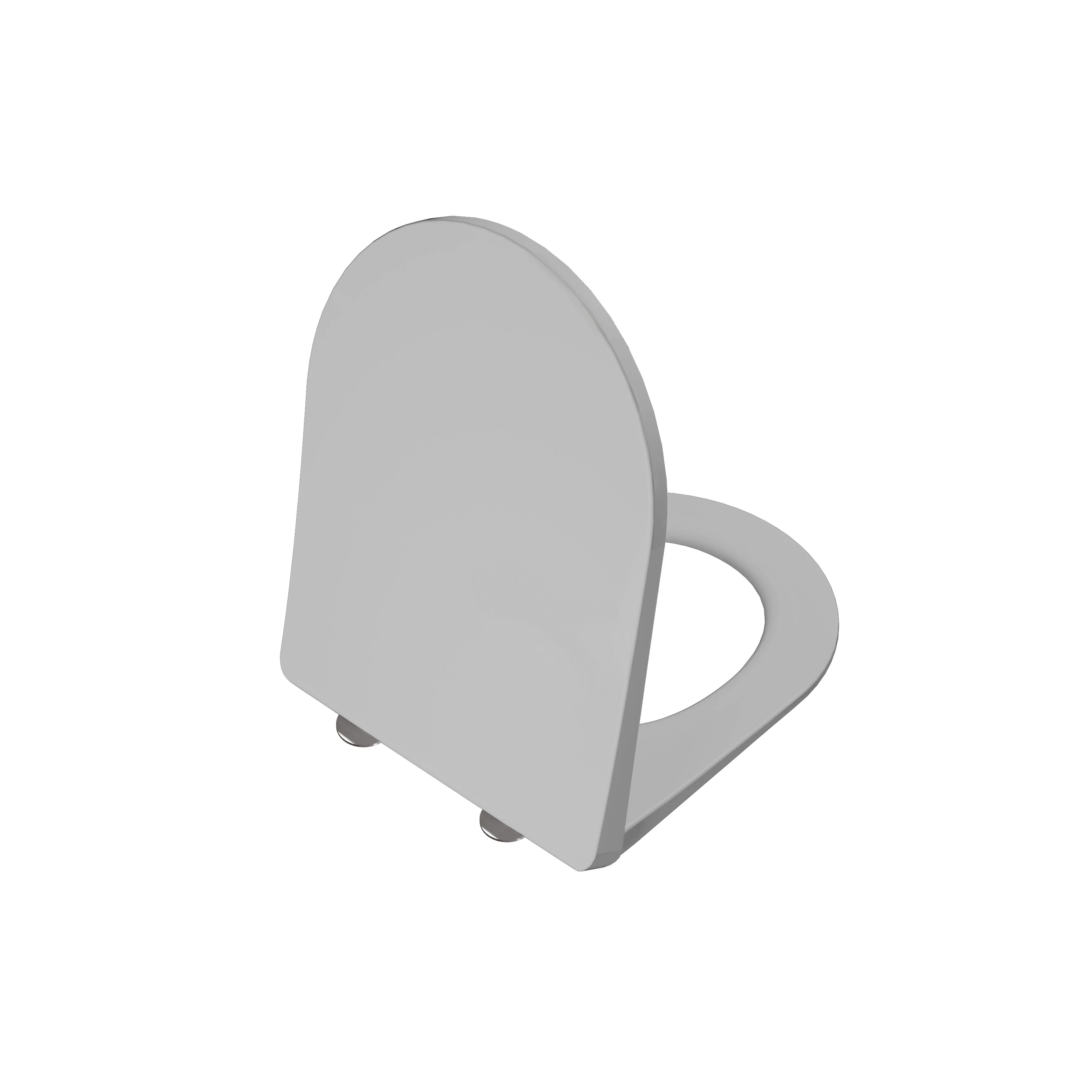 Universal Round WC-Sitz Slim Sandwich mit Absenkautomatik und Schnellverschluss Duroplast Steingrau Matt Universal Round WC-Sitz Slim Sandwich mit Absenkautomatik und Schnellverschluss Duroplast Steingrau Matt