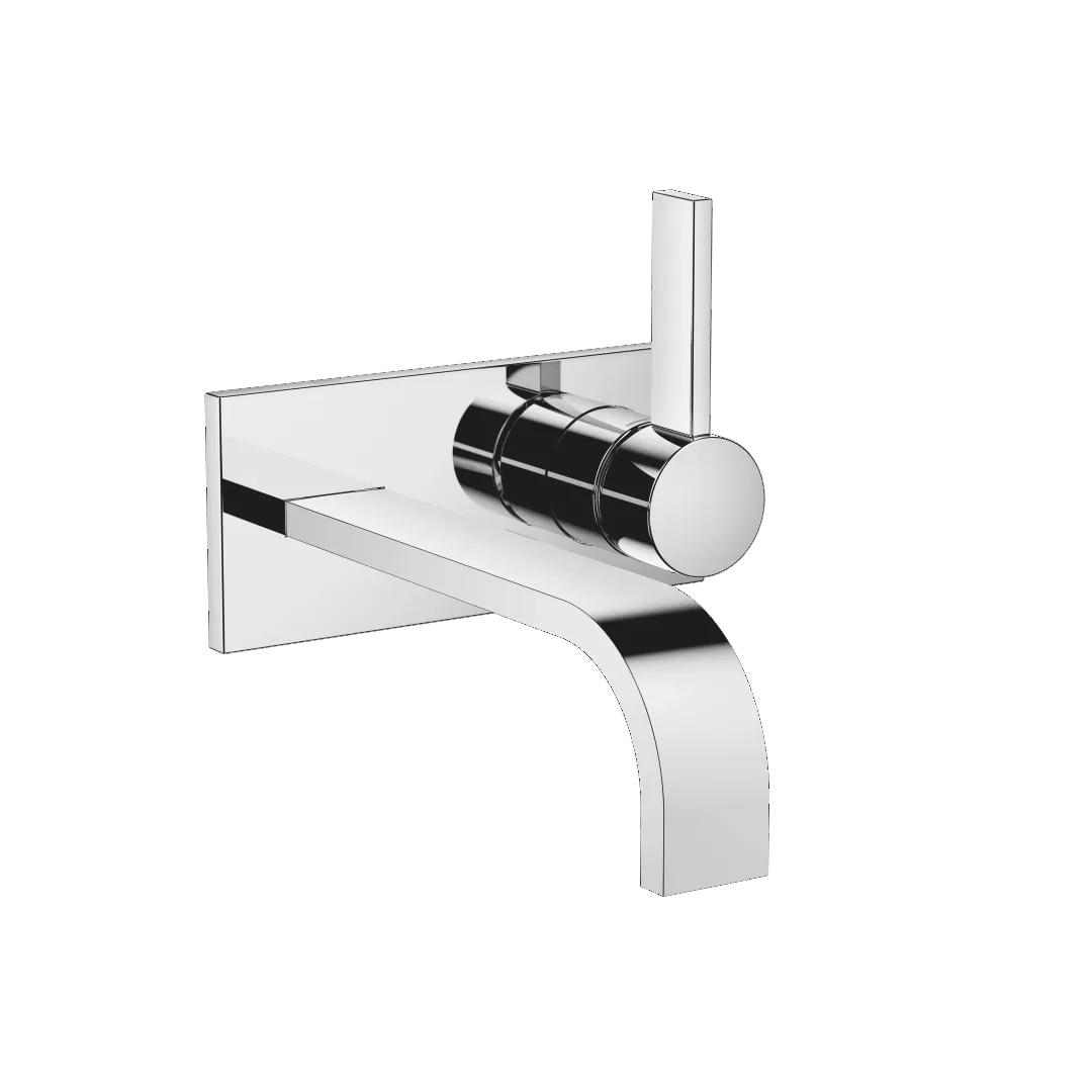 Dornbracht MEM Waschtisch-Wand-Einhandbatterie mit Abdeckplatte ohne Ablaufgarnitur Chrom Dornbracht MEM Waschtisch-Wand-Einhandbatterie mit Abdeckplatte ohne Ablaufgarnitur Chrom