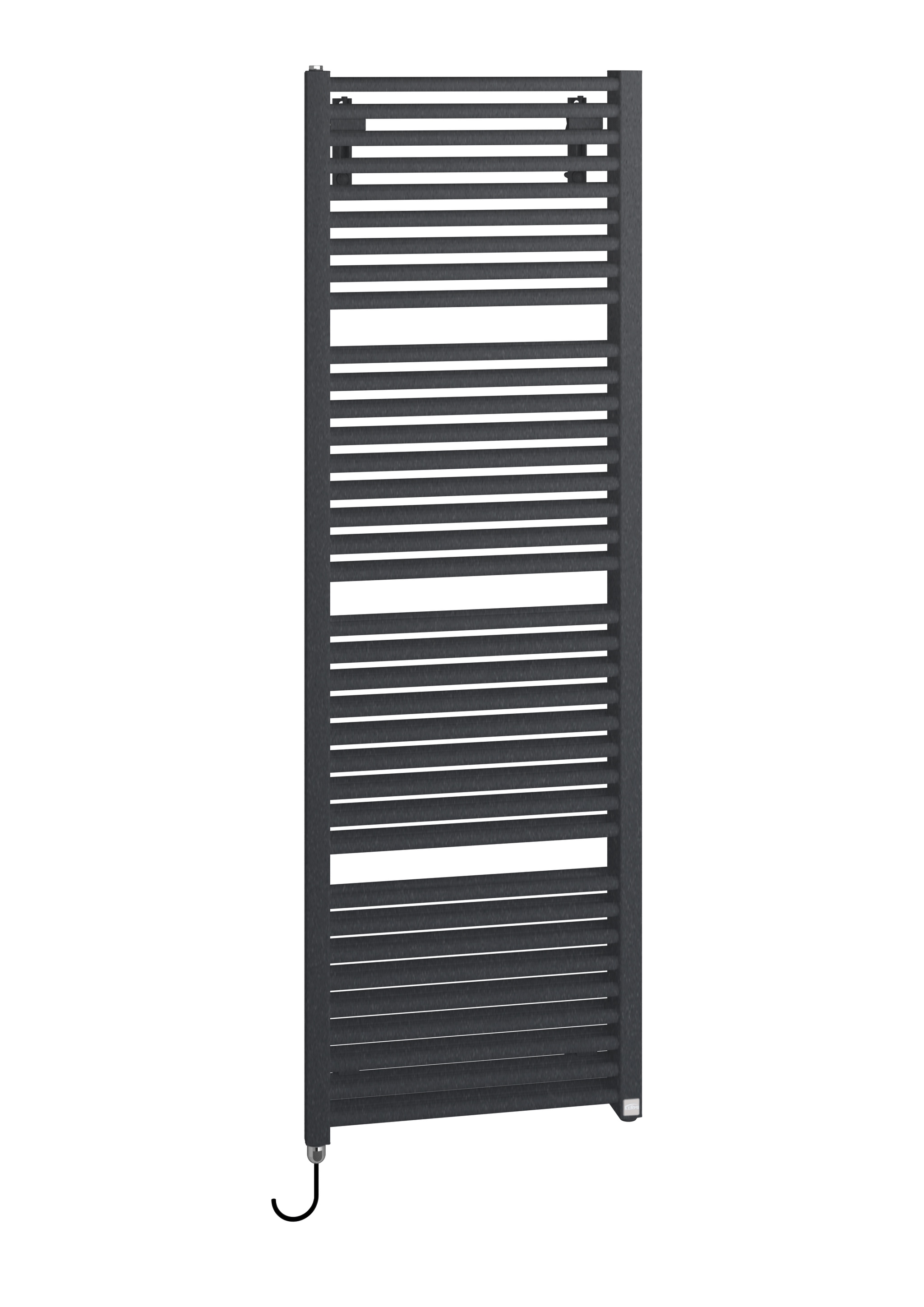 Kermi Design-Elektroheizkörper „Duett®-E“ 78,4 × 149,2 cm in Anthracite Grey