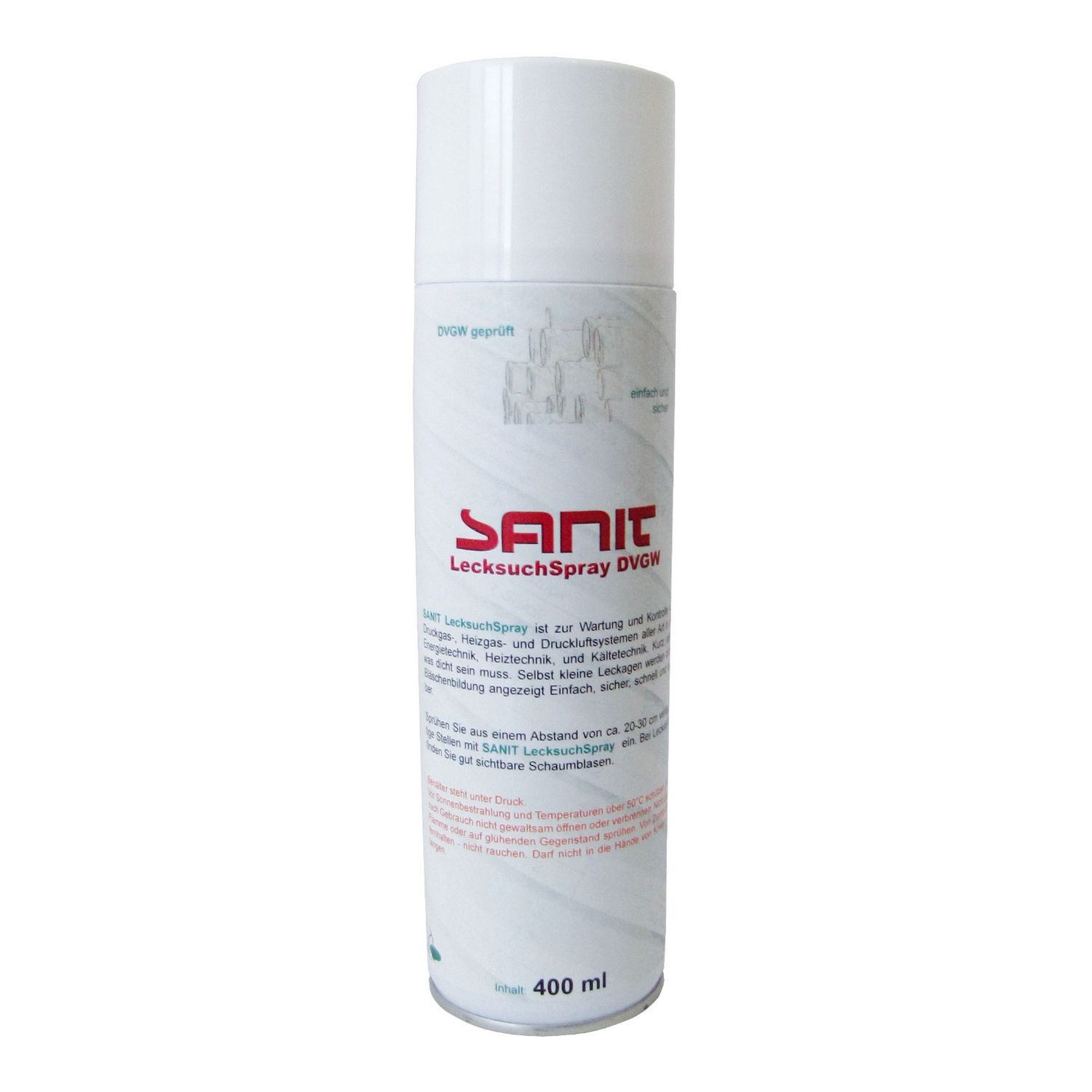 Sanit Chemie LecksuchSpray (DVGW) (0,4 Liter) Sanit Chemie LecksuchSpray (DVGW) (0,4 Liter)