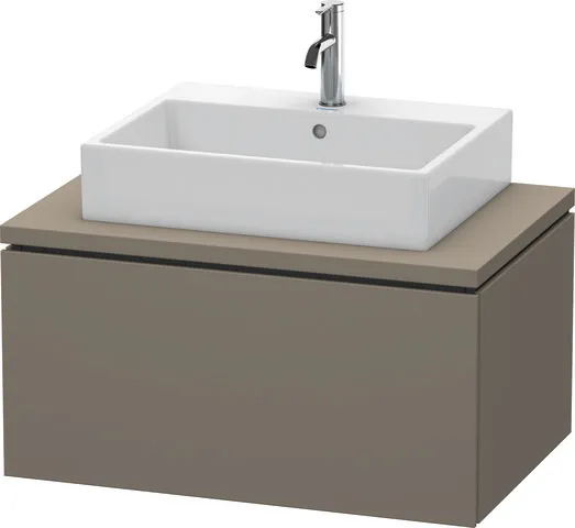 Duravit Waschtischunterschrank wandhängend „L-Cube“ 82 × 40 × 54,7 cm Flannel Grey Seidenmatt