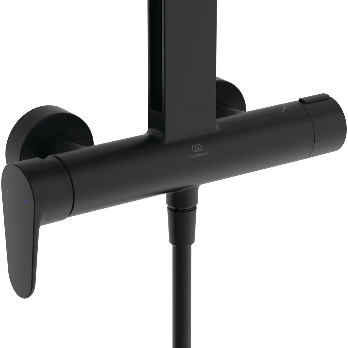 Ideal Standard Duschsystem Ceraflow Alu+ Serie SilkBlack, Aufputz, 2-Funktions-Handbrause und -Kopfbrause, 345x501x1113 mm Ideal Standard Duschsystem Ceraflow Alu+ Serie SilkBlack, Aufputz, 2-Funktions-Handbrause und -Kopfbrause, 345x501x1113 mm