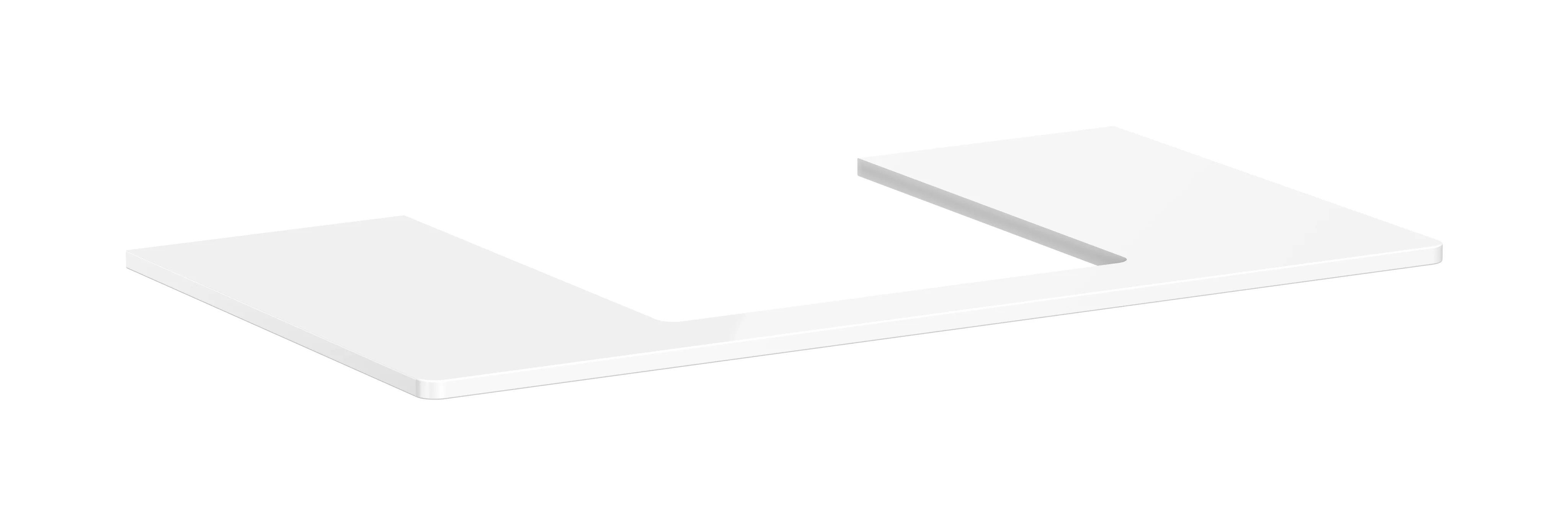 Hansgrohe Xelu Q Konsole, mittiger Beckenausschnitt für Aufsatzwaschtisch geschliffen, 980x540 mm, Weiße Hochglanz, 16 mm Materialstärke, inkl. Raumsparsiphon mit Sperrwasserhöhe 50 mm Hansgrohe Xelu Q Konsole, mittiger Beckenausschnitt für Aufsatzwaschtisch geschliffen, 980x540 mm, Weiße Hochglanz, 16 mm Materialstärke, inkl. Raumsparsiphon mit Sperrwasserhöhe 50 mm