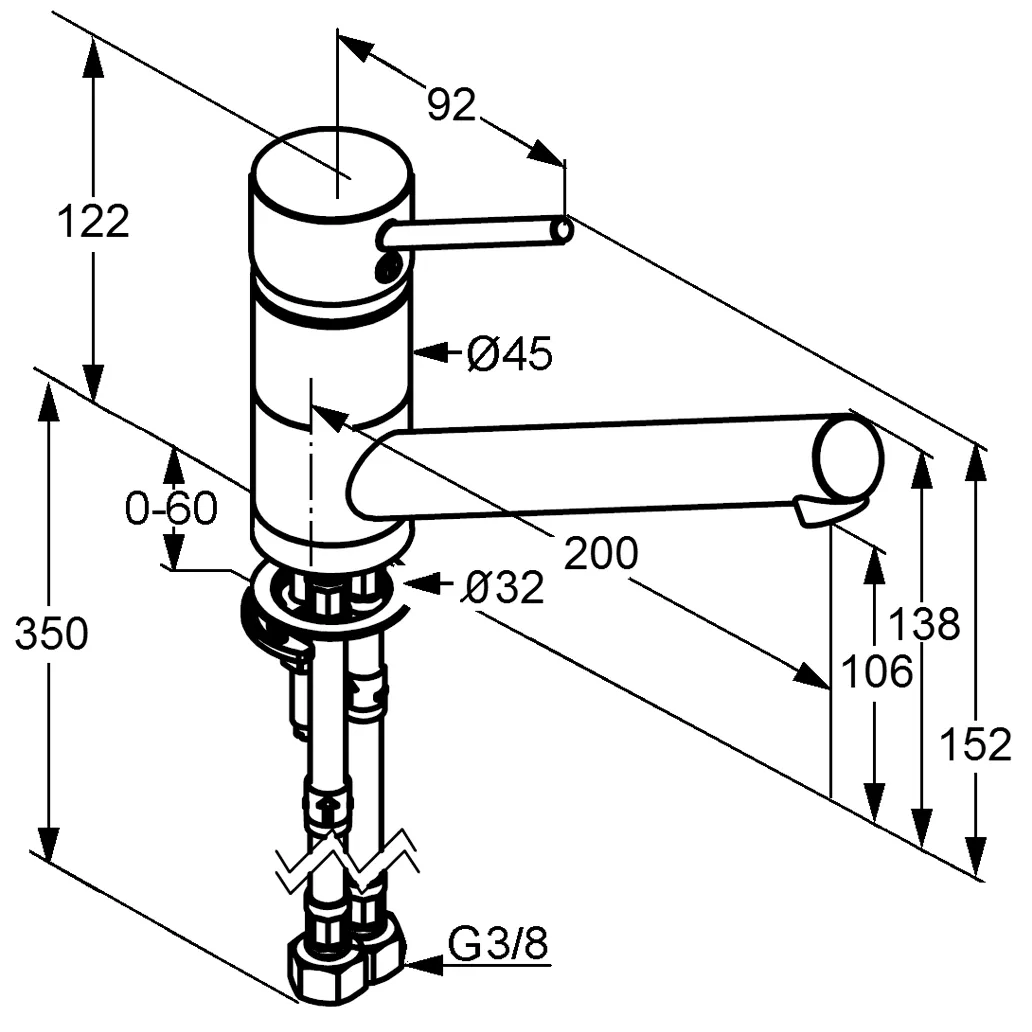 Kludi SCOPE Spültisch-Einhandmischer DN 15 chrom