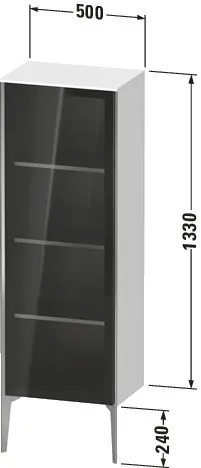 Duravit Halbhochschrank „XViu“ 50 × 133 × 36 cm