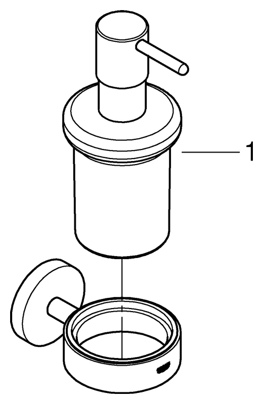 Seifenschale Essentials 40448_1, mit Halter, Material Glas/Metall Seifenschale Essentials 40448_1, mit Halter, Material Glas/Metall