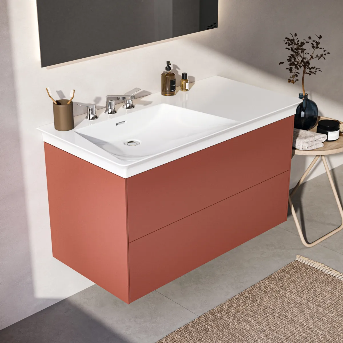 Ideal Standard Möbelwaschtischunterschrank Conca 1000x505mm 2 Auszüge Sunset matt