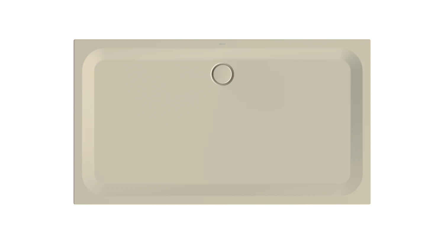 Bette rechteck Duschwanne „BetteUltra“ 1800 × 1000 mm ohne Oberflächenbeschichtung, mit BetteGlasur Plus, ohne Wannenträger, in Beige