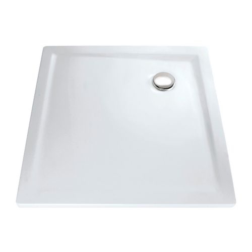 HSK quadrat Acryl-Duschwanne „superflach“ 100 × 100 cm in Weiß
