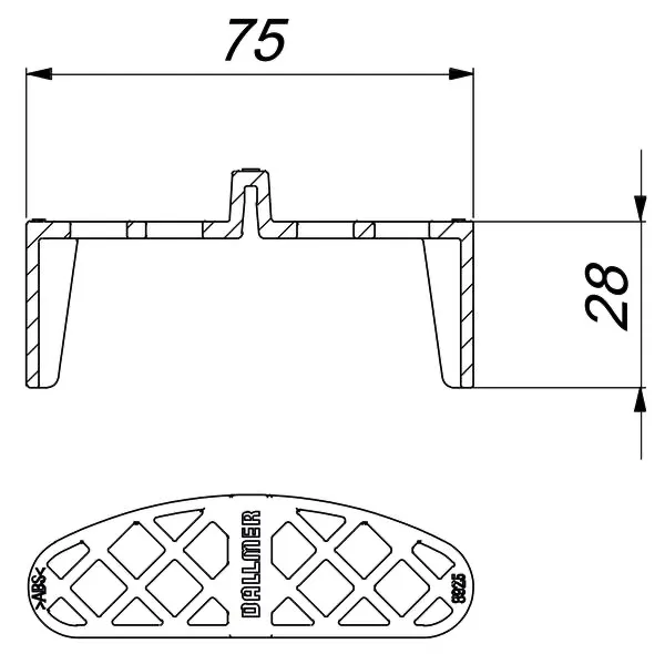 Haarsieb DallFlex senkrecht Haarsieb DallFlex senkrecht