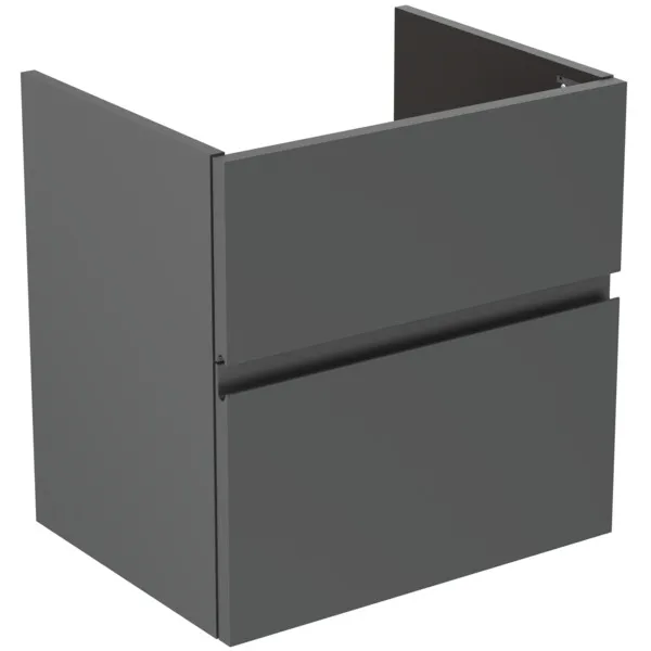 Ideal Standard Waschtischunterschrank Finesse 530x409x540mm 2 Auszüge Anthrazit matt