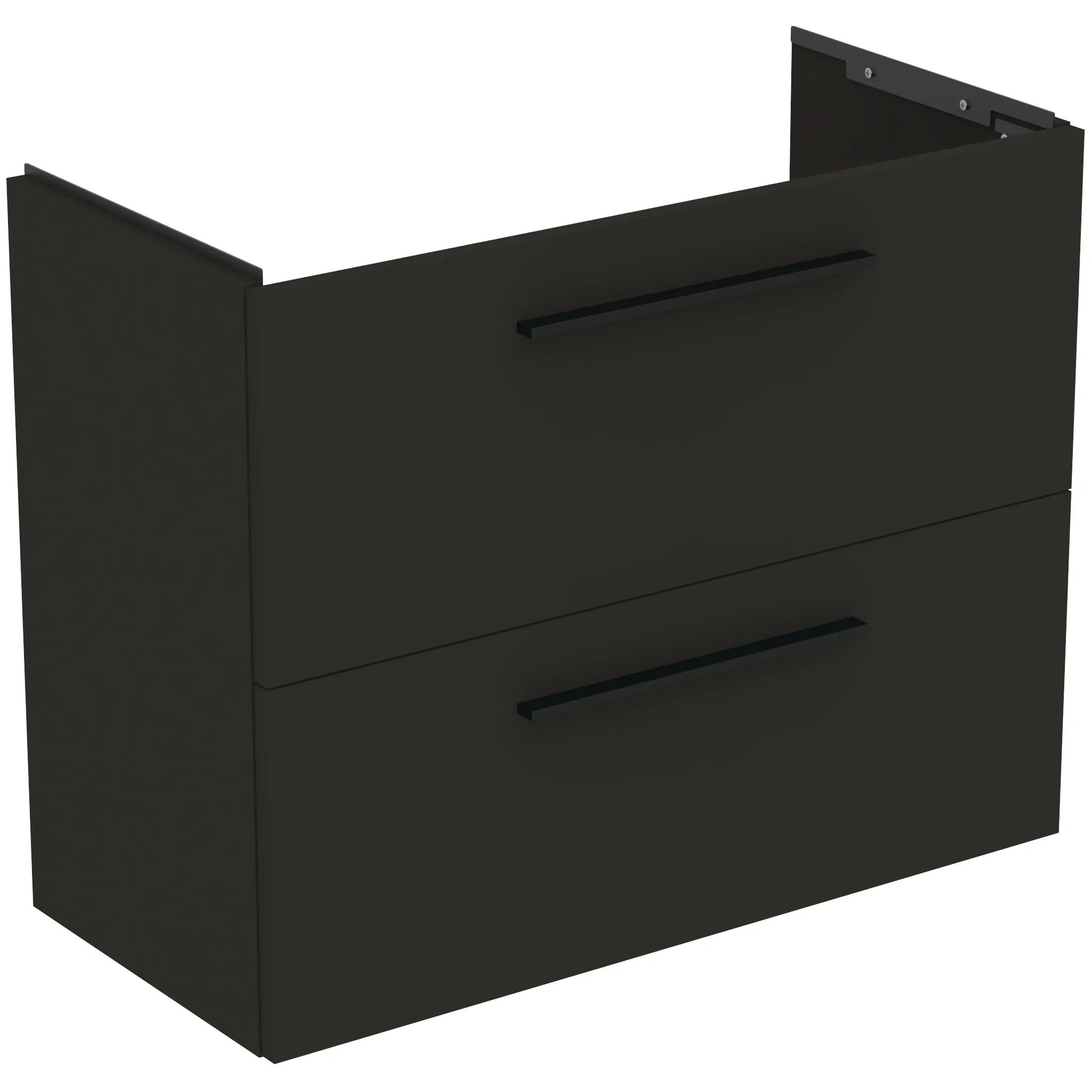 Ideal Standard Möbelwaschtischunterschrank i.life S 2 Auszüge 800x375x630mm Carbongrau matt Ideal Standard Möbelwaschtischunterschrank i.life S 2 Auszüge 800x375x630mm Carbongrau matt