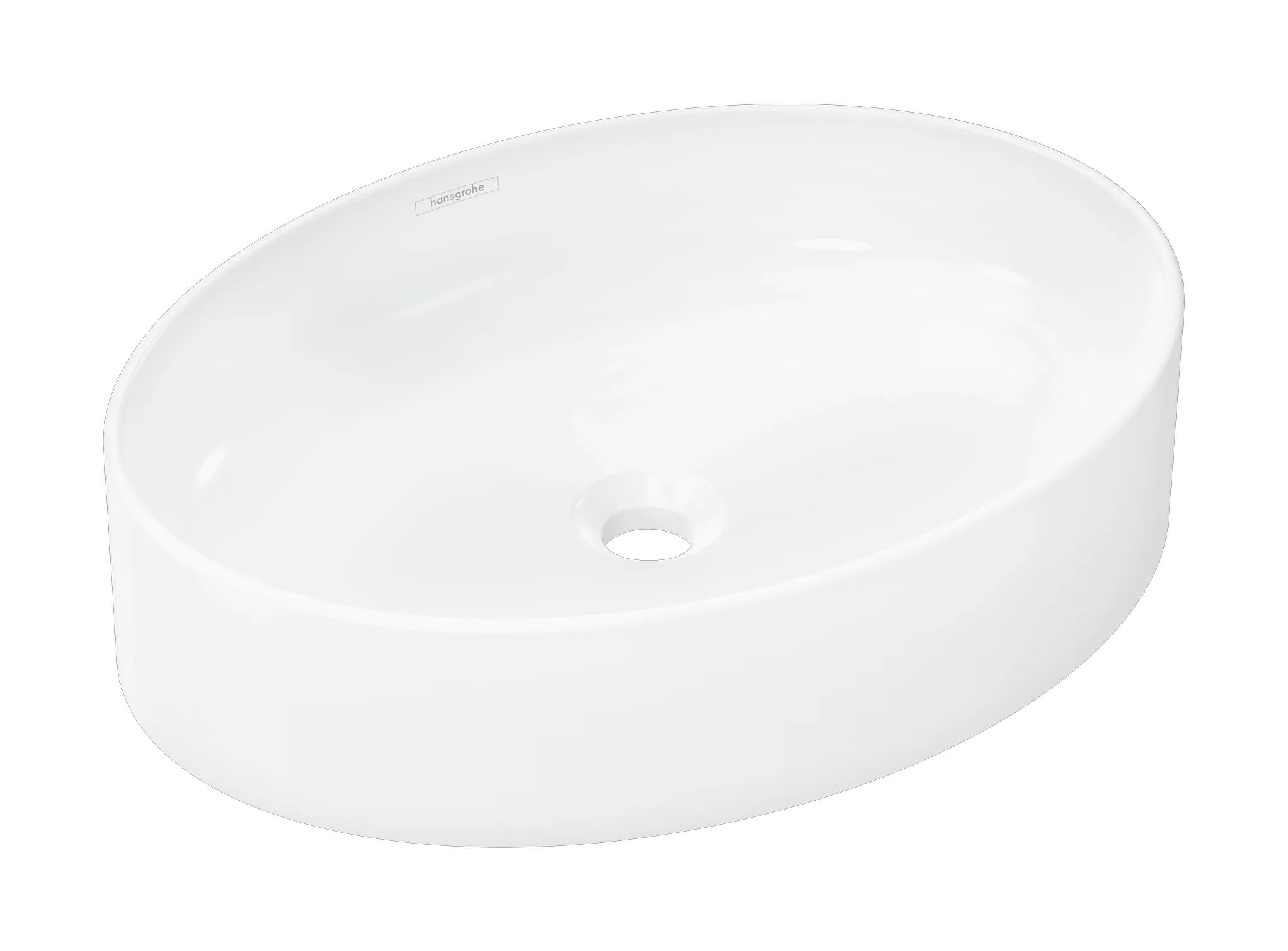 Hansgrohe Xuniva D Aufsatzwaschtisch 550⁄400, Weiß Hansgrohe Xuniva D Aufsatzwaschtisch 550⁄400, Weiß