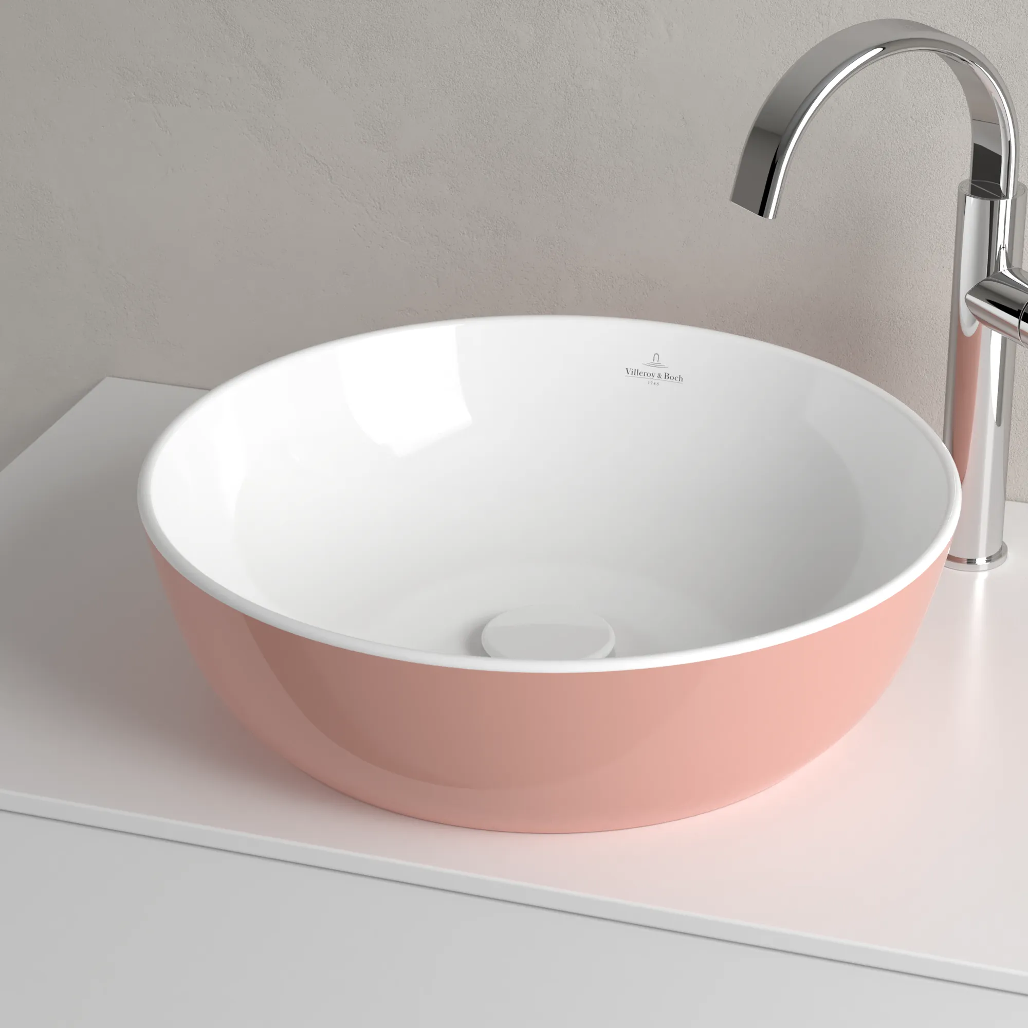 Villeroy & Boch Aufsatzwaschtisch aus TitanCeram „Artis“ ⌀ 430 mm in Powder