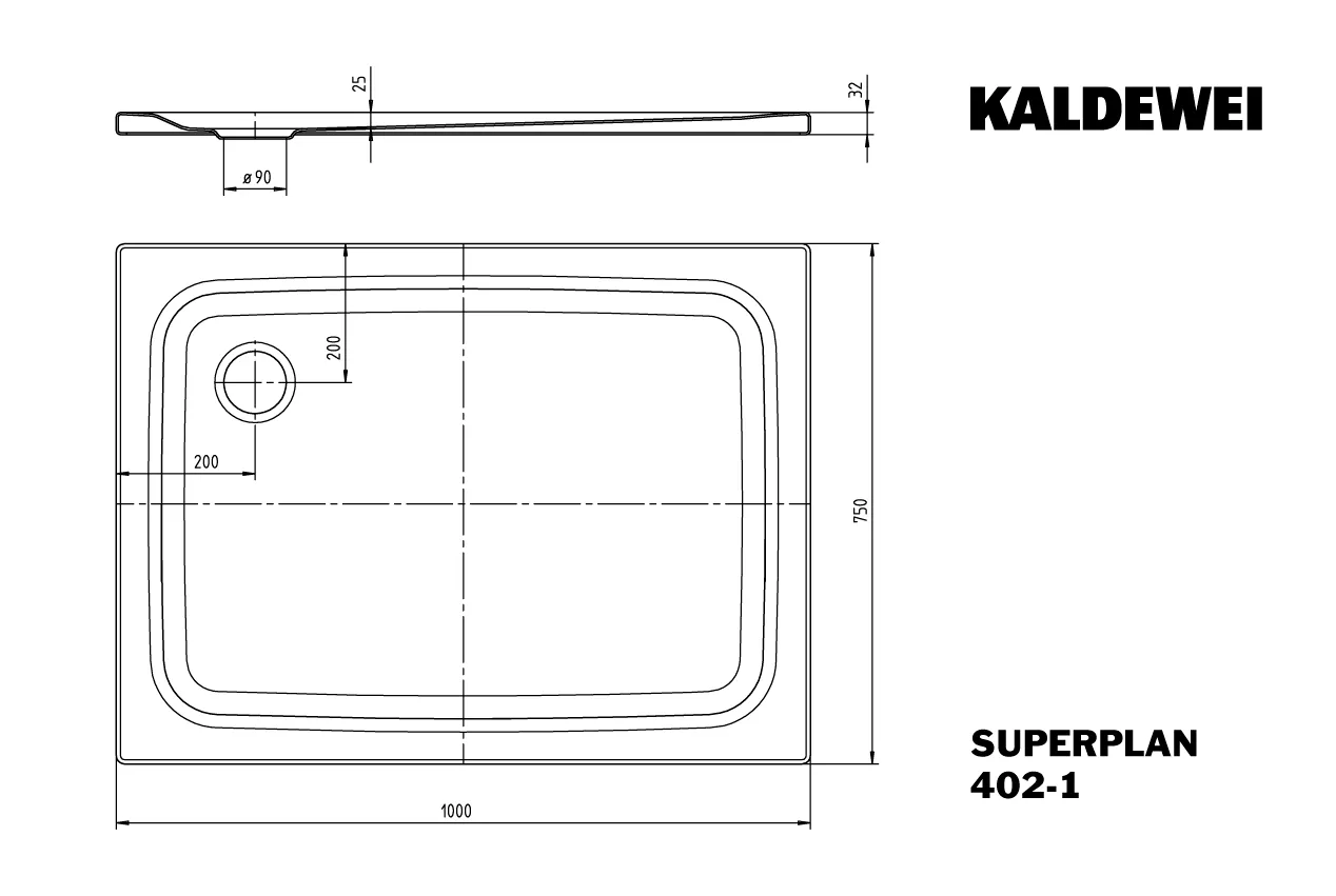 Kaldewei rechteck Duschwanne „Superplan Classic“ 75 × 100 cm ohne Oberflächenbeschichtung, ohne Oberflächenveredelung, in warm grey 50 Kaldewei rechteck Duschwanne „Superplan Classic“ 75 × 100 cm ohne Oberflächenbeschichtung, ohne Oberflächenveredelung, in warm grey 50