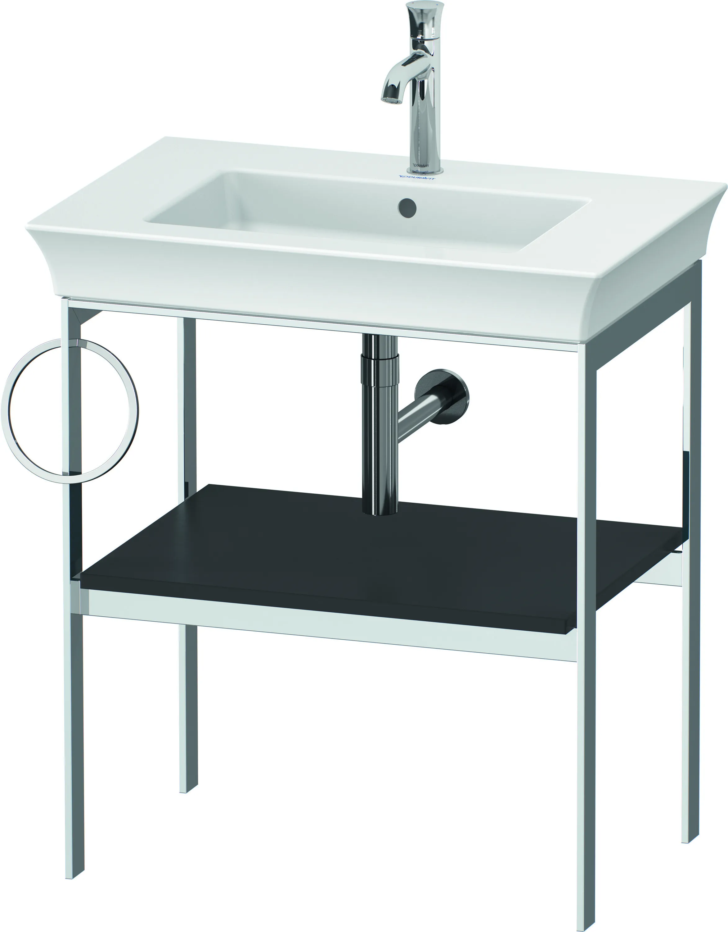 Duravit Konsole „White Tulip“ in Graphit Seidenmatt