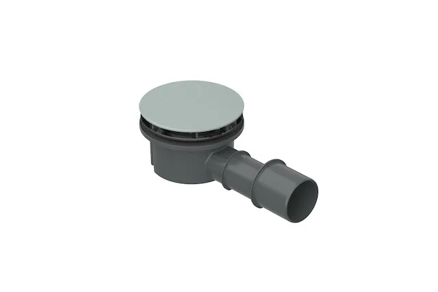 Bette Ablaufgarnitur BetteCompact+ Salvia, seitlich, 0,5 l/s, Ab- und Überlauf, Duschwanne/Duschfläche, 225x115x85 mm