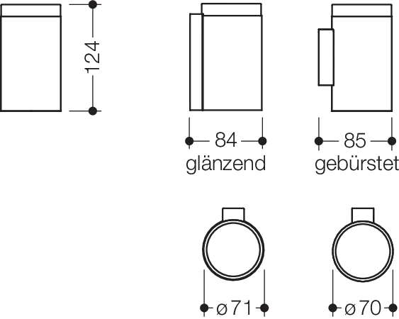 Becher mit Halter des Systems 162, Halter aus Edelstahl, PVD, Becher aus mattem Polyamid, weiß, in Farbe CK (messing glänzend) Becher mit Halter des Systems 162, Halter aus Edelstahl, PVD, Becher aus mattem Polyamid, weiß, in Farbe CK (messing glänzend)