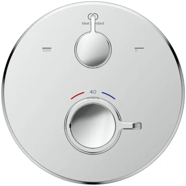 Ideal Standard Badethermostat Ceraplus Safe Rosette Chrom d:163mm Unterputz Ideal Standard Badethermostat Ceraplus Safe Rosette Chrom d:163mm Unterputz