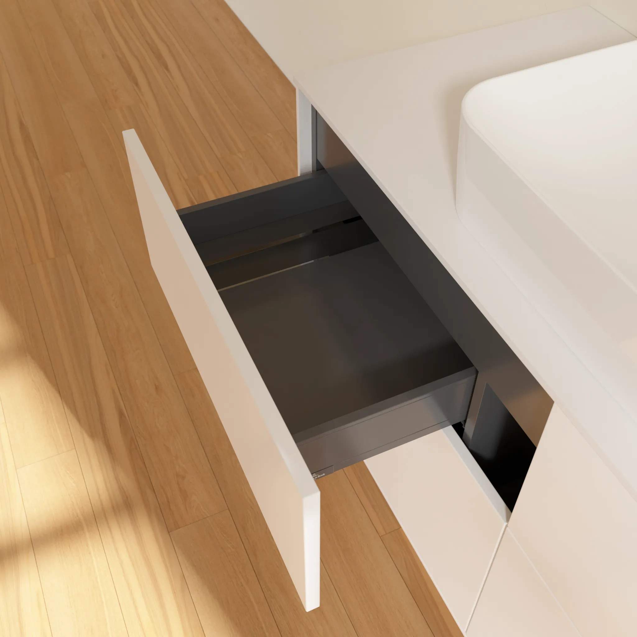 Villeroy & Boch Waschtischunterschrank „Finion“ für Schrankwaschtisch 1200 × 603 × 501 mm White Matt Lacquer, für Becken mittig Villeroy & Boch Waschtischunterschrank „Finion“ für Schrankwaschtisch 1200 × 603 × 501 mm White Matt Lacquer, für Becken mittig
