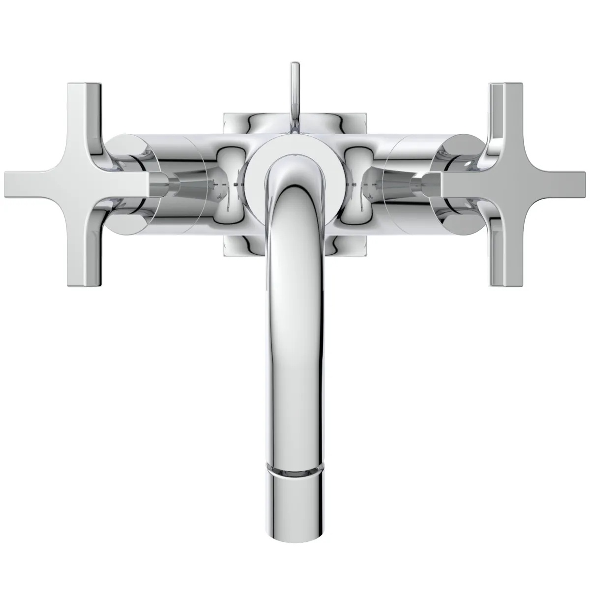 Ideal Standard Bidetarmatur Joy Neo, Ausladung 115mm, Kreuzgriffe, Chrom Ideal Standard Bidetarmatur Joy Neo, Ausladung 115mm, Kreuzgriffe, Chrom