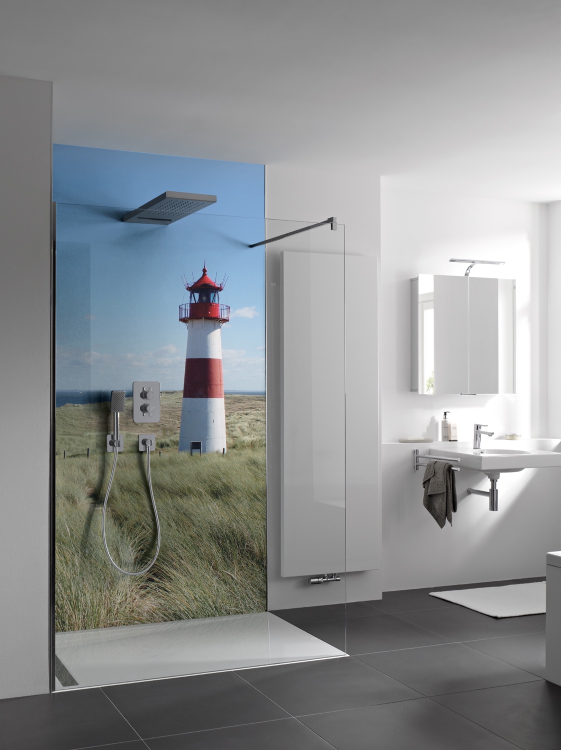 HSK Wandverkleidung „RenoDeco“ individueller Fotodruck mit Hochglanz-Oberfläche 1500 × 2550 mm Hochglanz
