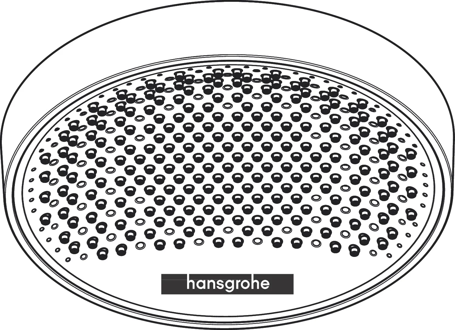 Kopfbrause Rainfinity 250 1jet Deckenmontage chrom