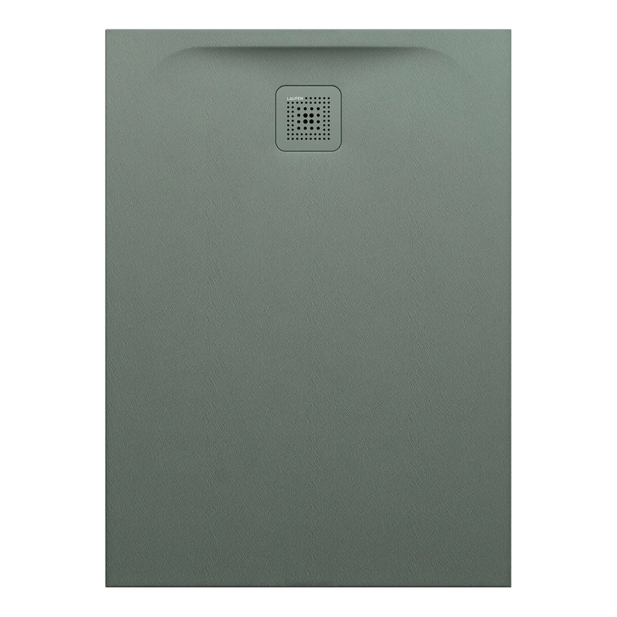 Laufen rechteck Duschwanne „Pro“ Ablauf kurze Seite 1100 × 800 mm in Betongrau