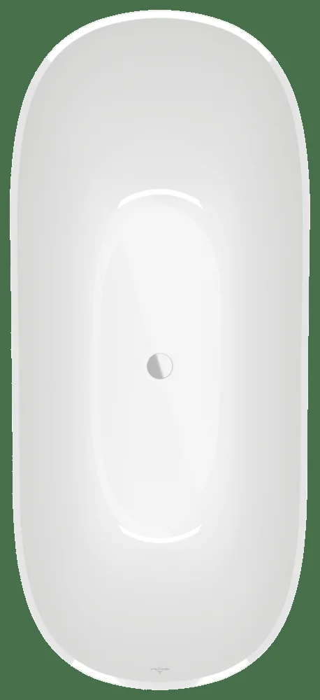 Villeroy & Boch Theano Badewanne Freistehend Curved Edition 1700x750mm Weiß Alpin