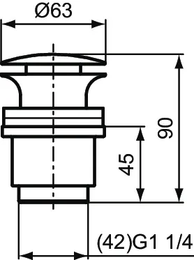 Ideal Standard Ablaufgarnitur Modell J3746AA