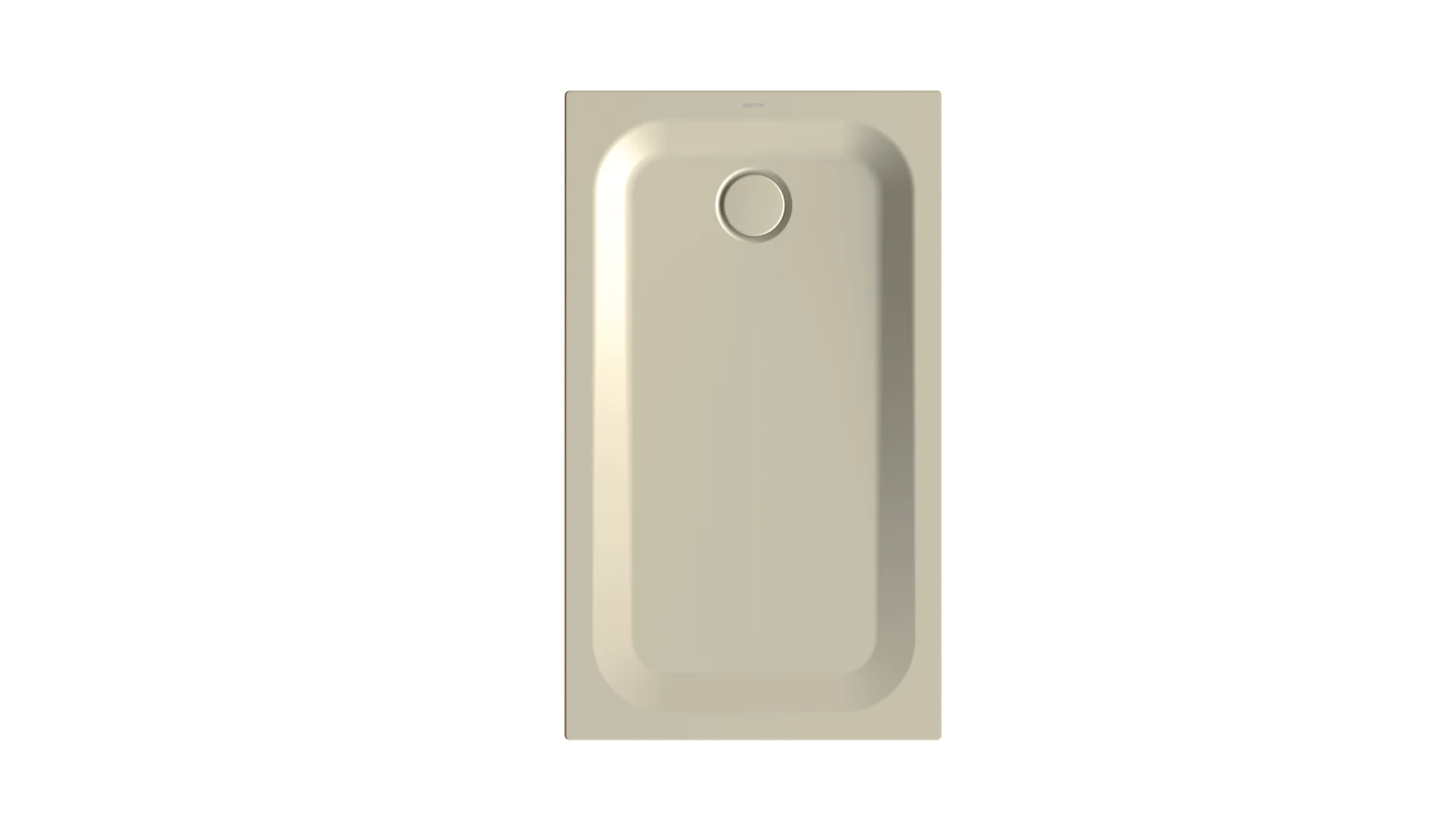 Bette rechteck Duschwanne „BetteUltra“ 1200 × 700 mm ohne Oberflächenbeschichtung, mit BetteGlasur Plus, ohne Wannenträger, in Beige