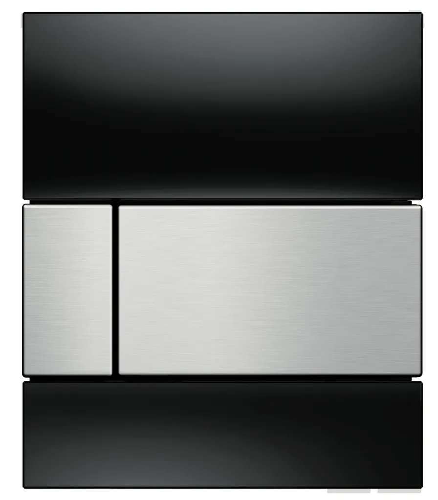 square Urinal-Betätigungsplatte mit Kart.,Glas schw. glzd, Taste Edel. geb. square Urinal-Betätigungsplatte mit Kart.,Glas schw. glzd, Taste Edel. geb.