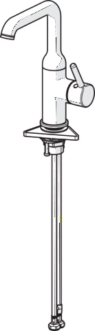 HansaVANTIS Style EHM Waschtischbatterie 5455, Ausladung 147 mm, Chrom HansaVANTIS Style EHM Waschtischbatterie 5455, Ausladung 147 mm, Chrom