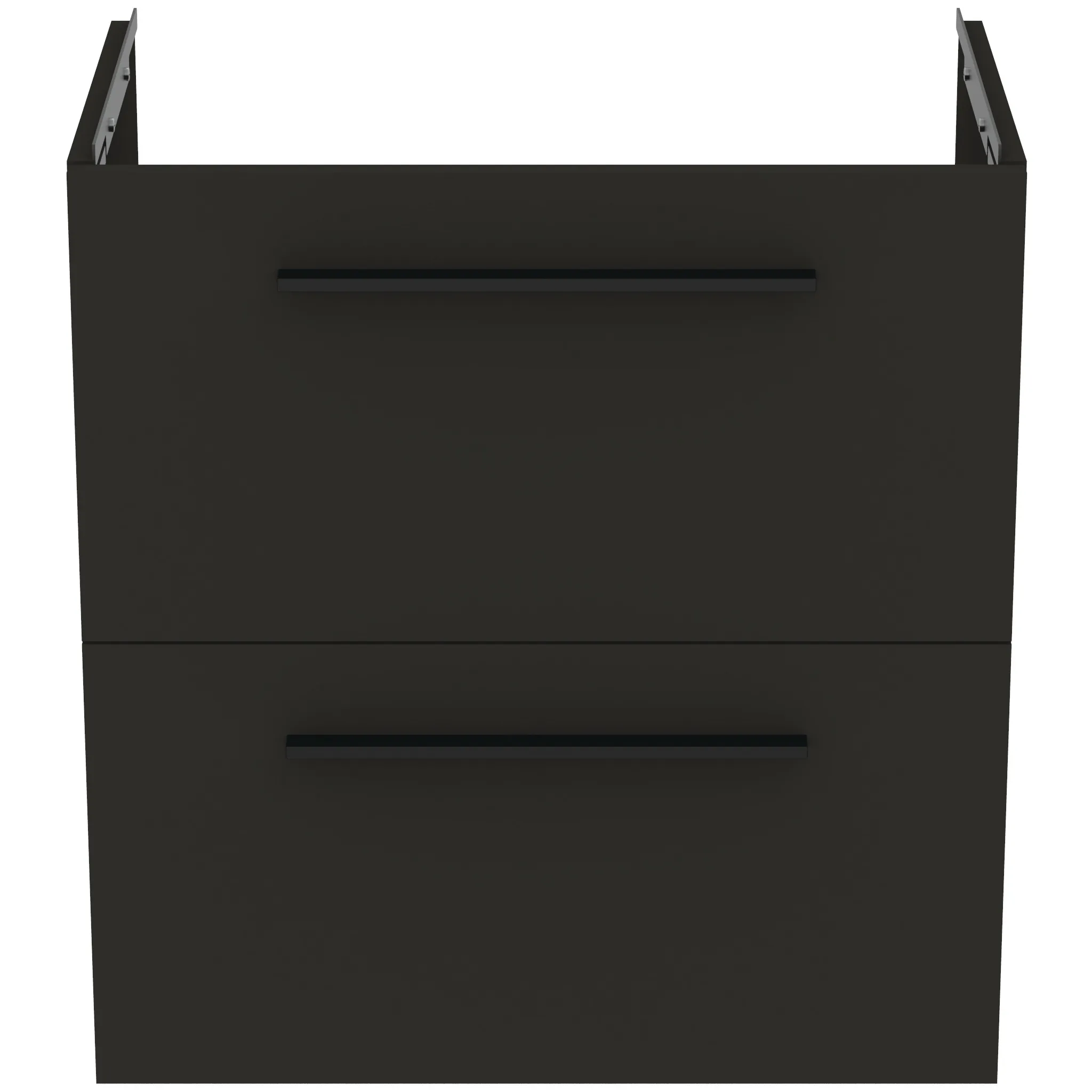 Ideal Standard Möbelwaschtischunterschrank i.life S 2 Auszüge 600x375x630mm Carbongrau matt Ideal Standard Möbelwaschtischunterschrank i.life S 2 Auszüge 600x375x630mm Carbongrau matt