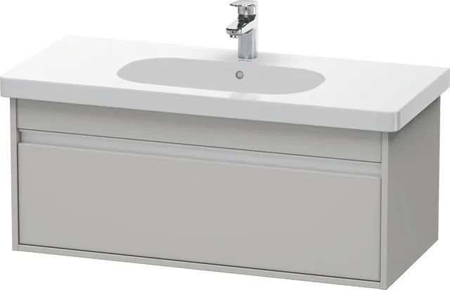 Duravit Waschtischunterschrank wandhängend „Ketho“ 100 × 41 × 45,5 cm Betongrau Matt Duravit Waschtischunterschrank wandhängend „Ketho“ 100 × 41 × 45,5 cm Betongrau Matt