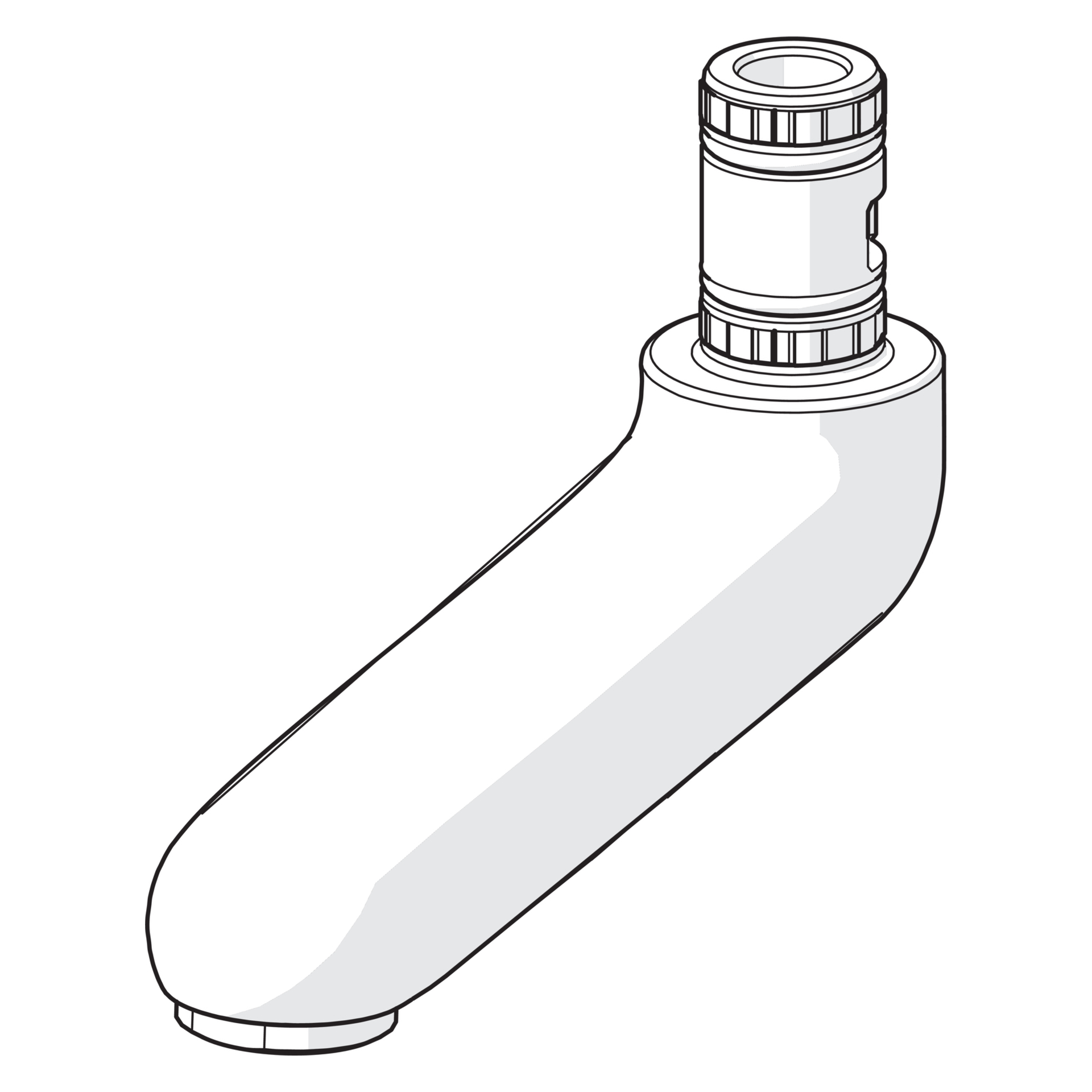 HA Auslauf HANSA 0268 L=86 Ausladung 86 mm Chrom