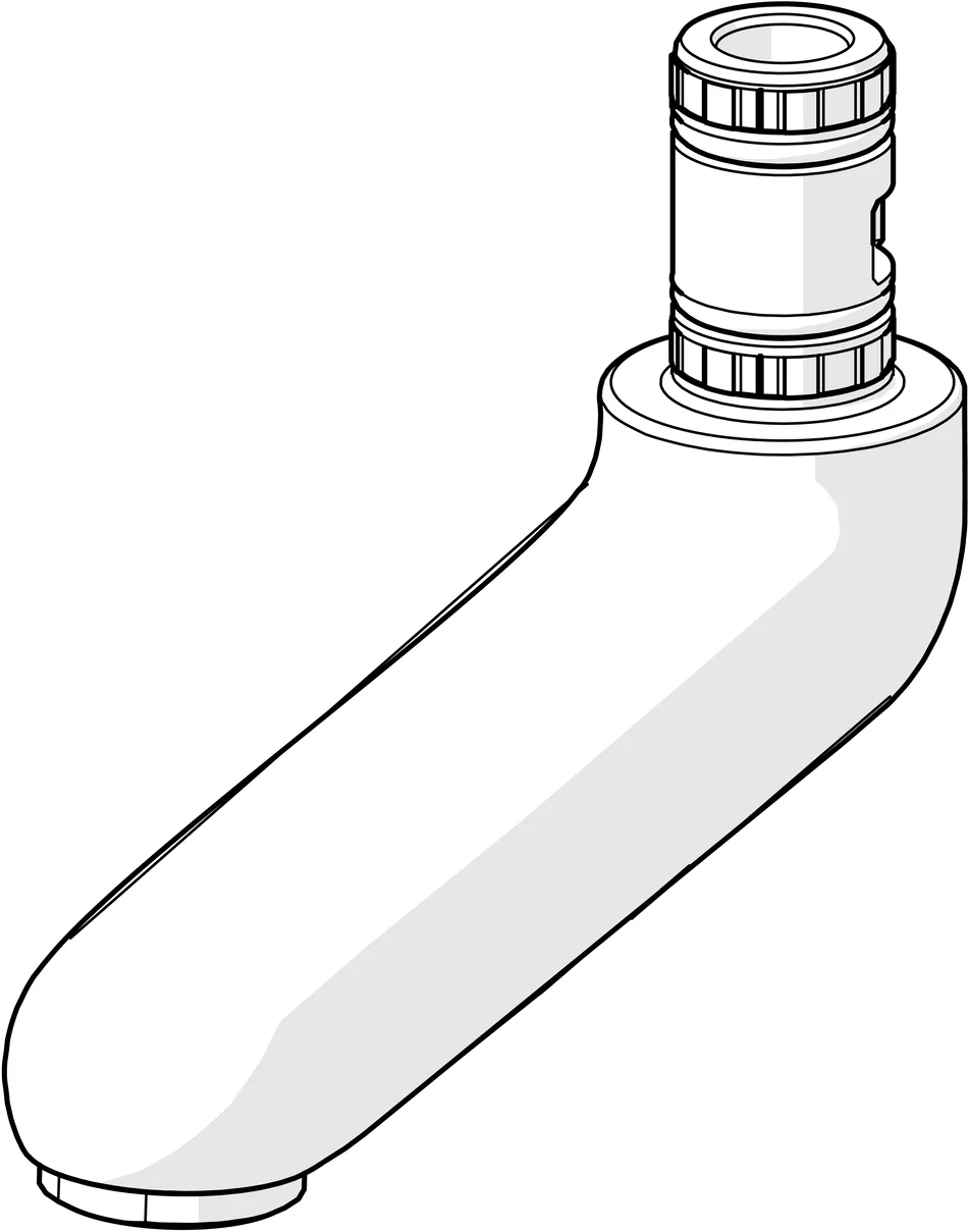 Hansa Auslauf Hansa 0268 L=86 Ausladung 86 mm Chrom