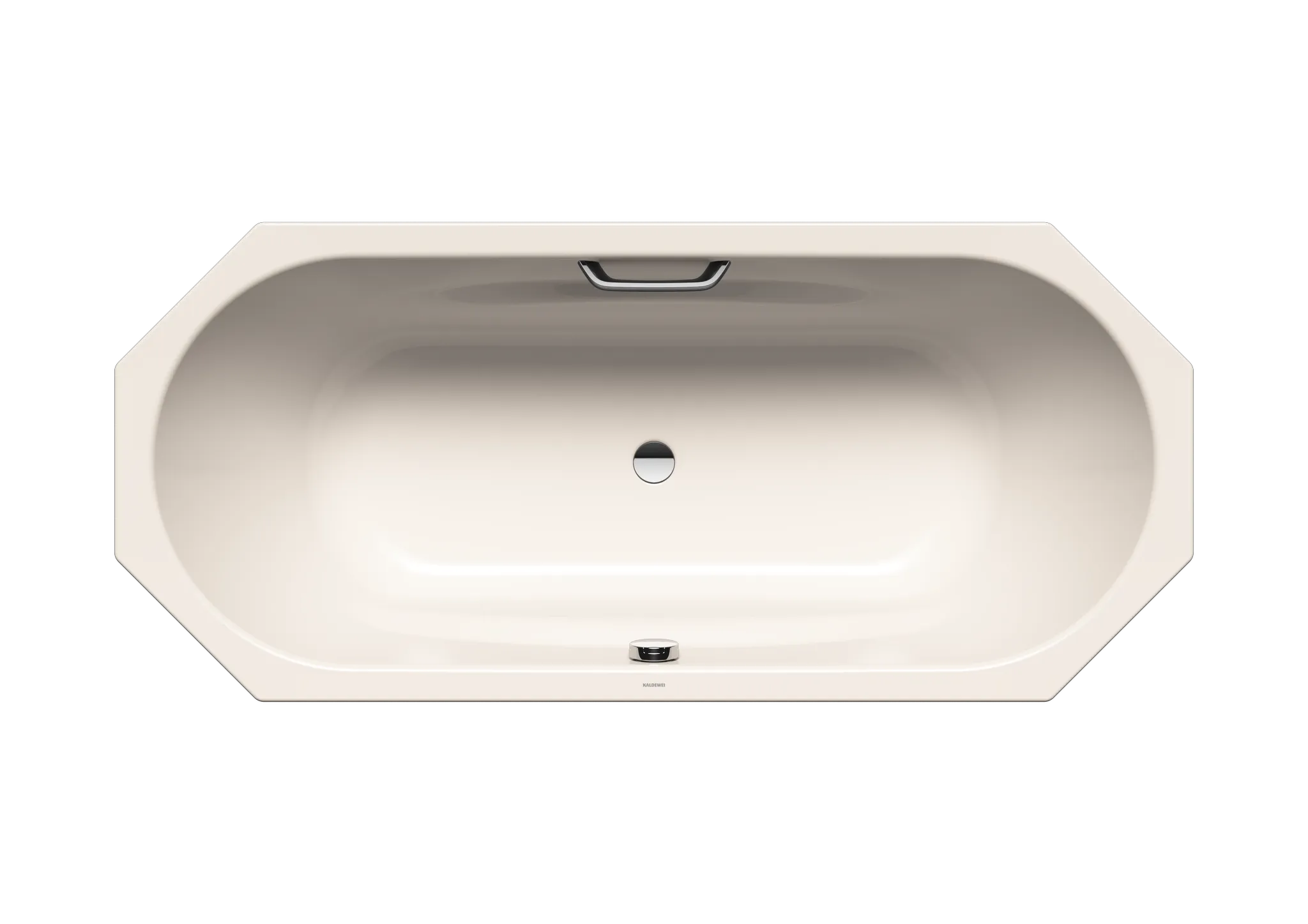 Kaldewei Badewanne „Vaio Duo 8“ achteck 180 × 80 cm, mit Grifflochbohrungen in pergamon