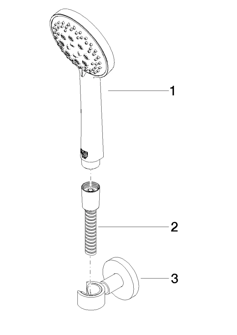 Schlauchbrausegarnitur SERIENSPEZIFISCH Chrom 27805625 Schlauchbrausegarnitur SERIENSPEZIFISCH Chrom 27805625