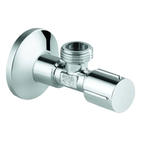 Eckventil 22041_1, Wandanschluss 1/2″, Abgang 1/2″, langer Schubschaft, ergonomischer Metallgriff, Markierung neutral, Schubrosette 55mm Eckventil 22041_1, Wandanschluss 1/2″, Abgang 1/2″, langer Schubschaft, ergonomischer Metallgriff, Markierung neutral, Schubrosette 55mm